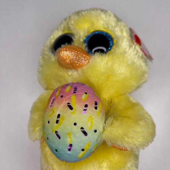 Set of 2 Ty Beanie Bellies FERN + Boo's MARIGOLD Green Easter Bunny Yellow Chick - Picture 5 of 8